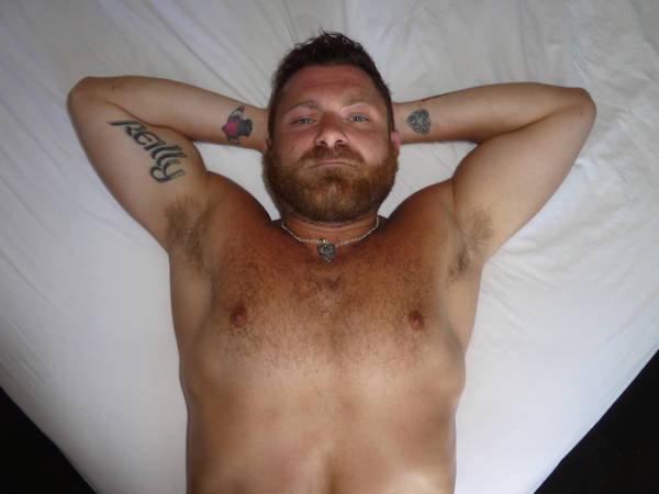 So, here’s a perfect bearded and tatted muscle man for your viewing pleasur...